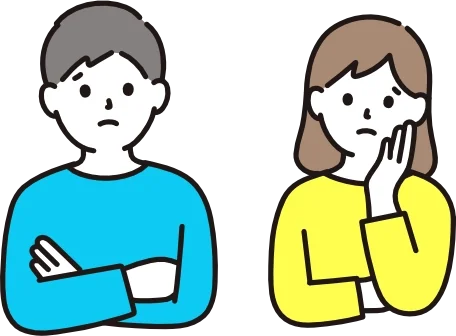 悩む保護者のイラスト